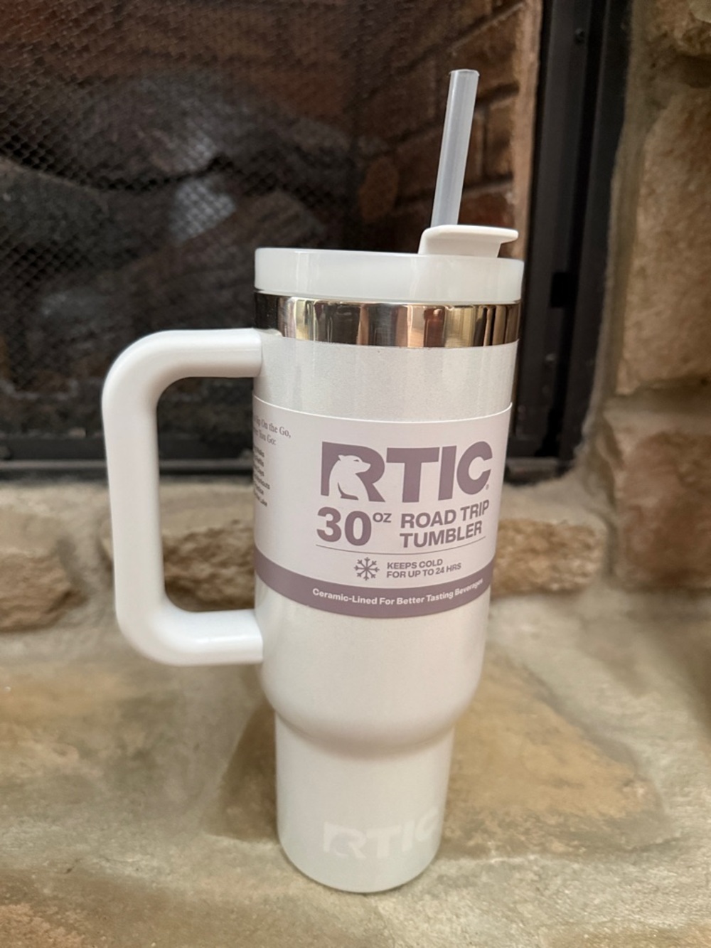 RTIC 30oz Road Trip Tumbler - White